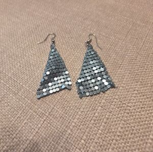 Light Turquoise Sequin Earrings